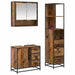 Set de mobilier pentru baie 3 pcs Lemn Vechi Lemn compozit - WALTI WALTI