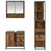 Set de mobilier pentru baie 3 pcs Lemn Vechi Lemn compozit - WALTI WALTI