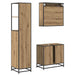 Set de mobilier pentru baie cu sertar 3 pcs Stejar Artizanal - WALTI WALTI