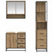 Set de mobilier pentru baie cu sertar 3 pcs Stejar Artizanal - WALTI WALTI