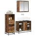 Set de mobilier pentru baie 3 pcs Lemn Vechi Lemn compozit - WALTI WALTI