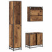 Set de mobilier pentru baie 3 pcs Lemn Vechi Lemn compozit - WALTI WALTI