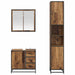 Set de mobilier pentru baie 3 pcs Lemn Vechi Lemn compozit - WALTI WALTI
