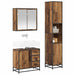 Set de mobilier pentru baie 3 pcs Lemn Vechi Lemn compozit - WALTI WALTI