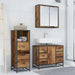 Set de mobilier pentru baie 3 pcs Lemn Vechi Lemn compozit - WALTI WALTI