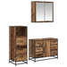 Set de mobilier pentru baie 3 pcs Lemn Vechi Lemn compozit - WALTI WALTI