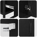 Set de mobilier pentru baie 3 pcs Stejar Negru Lemn compozit - WALTI WALTI