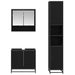 Set de mobilier pentru baie cu raft 3 pcs Stejar Artizanal - WALTI WALTI