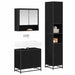 Set de mobilier pentru baie cu raft 3 pcs Stejar Artizanal - WALTI WALTI