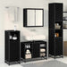 Set de mobilier pentru baie 3 pcs Stejar Negru Lemn compozit - WALTI WALTI