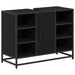 Set de mobilier pentru baie 3 pcs Stejar Negru Lemn compozit - WALTI WALTI