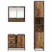 Set de mobilier pentru baie 3 pcs Lemn Vechi Lemn compozit - WALTI WALTI