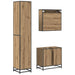 Set de mobilier pentru baie cu sertar 3 pcs Stejar Artizanal - WALTI WALTI