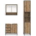 Set de mobilier pentru baie cu sertar 3 pcs Stejar Artizanal - WALTI WALTI