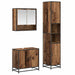 Set de mobilier pentru baie 3 pcs Lemn Vechi Lemn compozit - WALTI WALTI