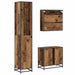 Set de mobilier pentru baie 3 pcs Lemn Vechi Lemn compozit - WALTI WALTI