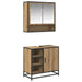 Set de mobilier pentru baie cu sertar 2 pcs Stejar Artizanal - WALTI WALTI
