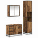 Set de mobilier pentru baie 3 pcs Lemn Vechi Lemn compozit - WALTI WALTI