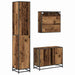 Set de mobilier pentru baie 3 pcs Lemn Vechi Lemn compozit - WALTI WALTI