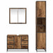 Set de mobilier pentru baie 3 pcs Lemn Vechi Lemn compozit - WALTI WALTI