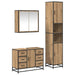 Set de mobilier pentru baie cu sertar 3 pcs Stejar Artizanal - WALTI WALTI