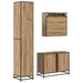 Set de mobilier pentru baie cu sertar 3 pcs Stejar Artizanal - WALTI WALTI