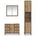 Set de mobilier pentru baie cu sertar 3 pcs Stejar Artizanal - WALTI WALTI