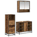Set de mobilier pentru baie 3 pcs Lemn Vechi Lemn compozit - WALTI WALTI