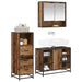 Set de mobilier pentru baie 3 pcs Lemn Vechi Lemn compozit - WALTI WALTI