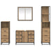 Set de mobilier pentru baie cu sertar 4 pcs stejar artizanal - WALTI WALTI