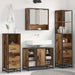 Set de mobilier pentru baie 3 pcs Lemn Vechi Lemn compozit - WALTI WALTI