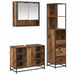 Set de mobilier pentru baie 3 pcs Lemn Vechi Lemn compozit - WALTI WALTI