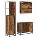 Set de mobilier pentru baie 3 pcs Lemn Vechi Lemn compozit - WALTI WALTI