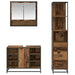 Set de mobilier pentru baie 3 pcs Lemn Vechi Lemn compozit - WALTI WALTI