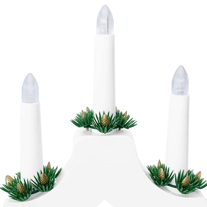 Pod din Lumânări de Crăciun cu 7 LED Alb 39.5 x 5 x 29 cm - WALTI WALTI