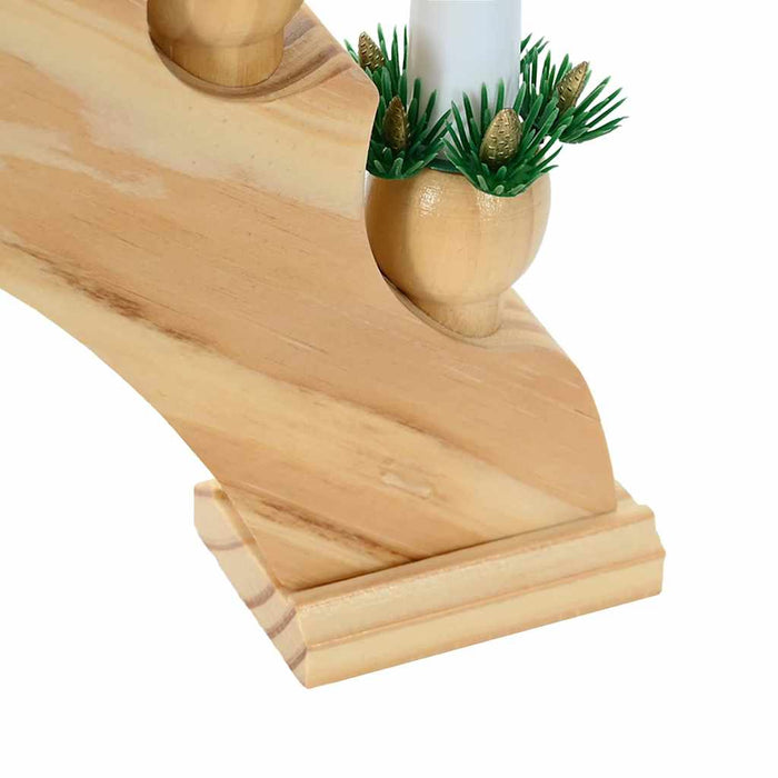 Arhă de Crăciun cu 10 lumânări LED Maro 47 x 5 x 29 cm - WALTI WALTI