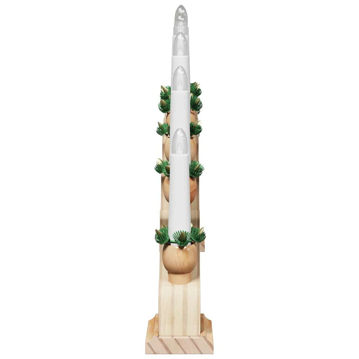 Arhă de Crăciun cu 10 lumânări LED 3 pcs Maro 47 x 5 x 29 cm - WALTI WALTI