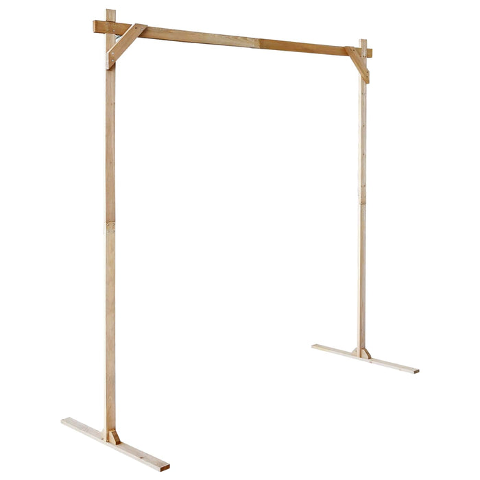 Arc de nuntă Maro deschis 225 x 95 x 226 cm Lemn de pin masiv WALTI