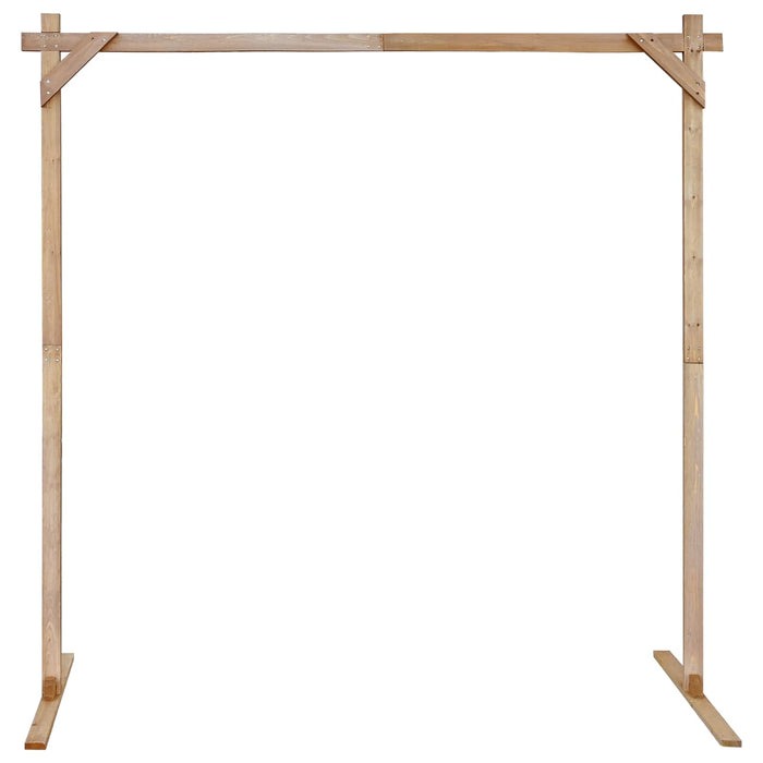 Arc de nuntă Maro deschis 225 x 95 x 226 cm Lemn de pin masiv WALTI