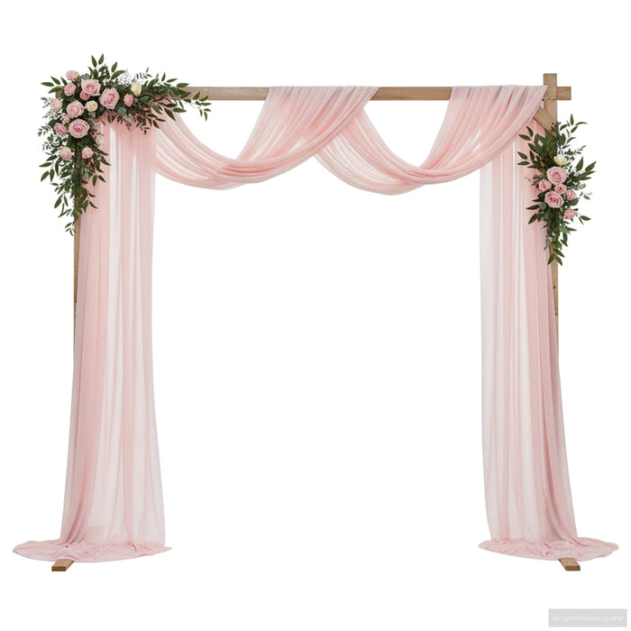 Arc de nuntă Maro deschis 225 x 95 x 226 cm Lemn de pin masiv WALTI