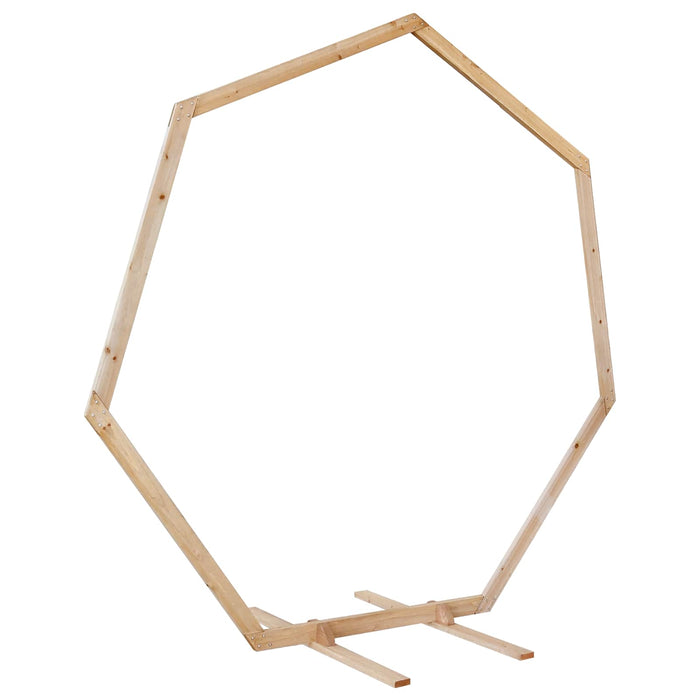 Arc de nuntă Maro deschis 221 x 92 x 216 cm Lemn de pin masiv WALTI