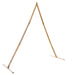 Arc de nuntă Maro deschis 202 x 95 x 254 cm Lemn de pin masiv - WALTI WALTI