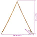 Arc de nuntă Maro deschis 202 x 95 x 254 cm Lemn de pin masiv - WALTI WALTI