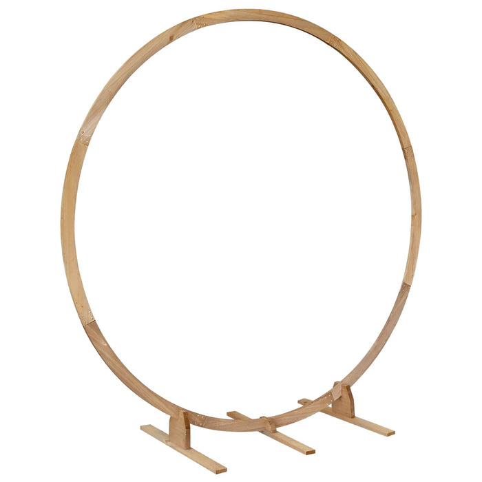 Arc de nuntă Maro deschis 224 x 80 x 220 cm Lemn de pin masiv WALTI