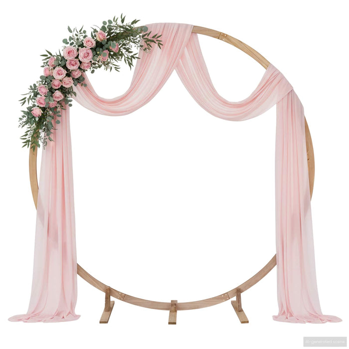 Arc de nuntă Maro deschis 224 x 80 x 220 cm Lemn de pin masiv WALTI
