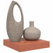 Raft de perete Pe perete Roșu 23 x 23,5 x 4 cm Lemn compozit - WALTI WALTI