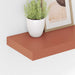 Raft de perete 2 pcs Roșu 40 x 23,5 x 4 cm Lemn compozit - WALTI WALTI