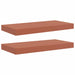 Raft de perete 2 pcs Roșu 50 x 23 x 4 cm Lemn compozit - WALTI WALTI