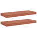 Raft de perete 2 pcs Roșu 50 x 23 x 4 cm Lemn compozit - WALTI WALTI