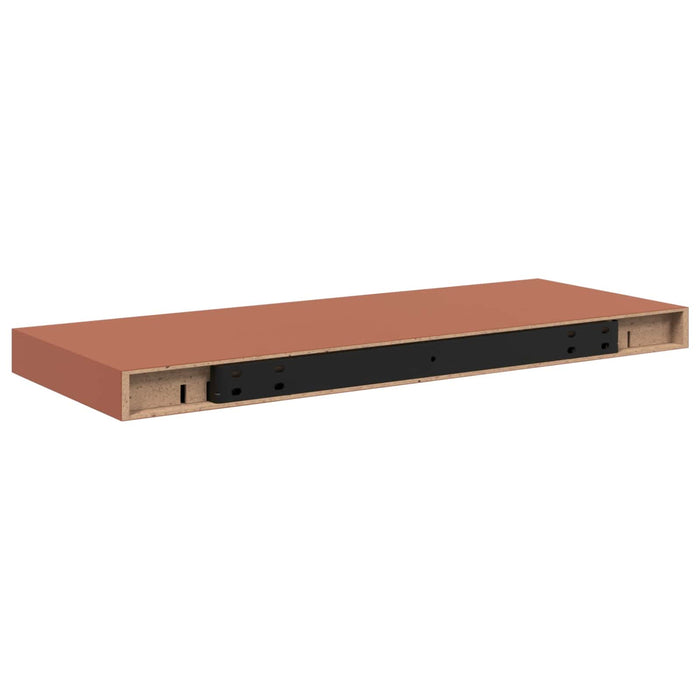 Raft de perete 2 pcs Roșu 50 x 23 x 4 cm Lemn compozit - WALTI WALTI